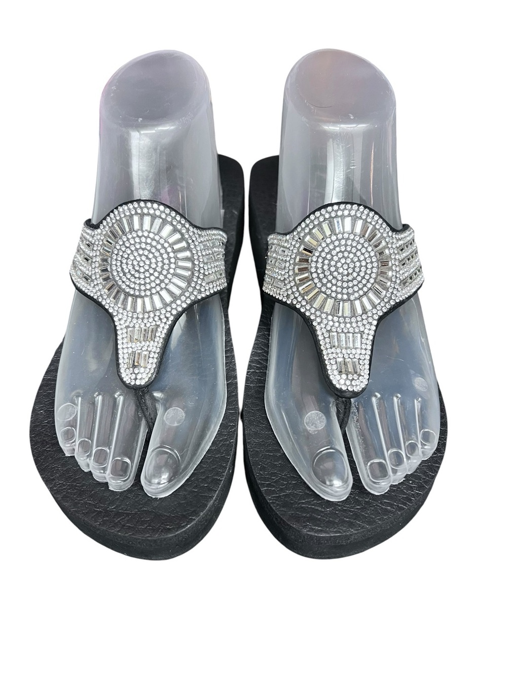 Sketchers yoga foam flip flops Sz 8